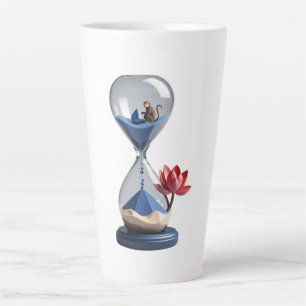 Hourglass Design Latte Mug