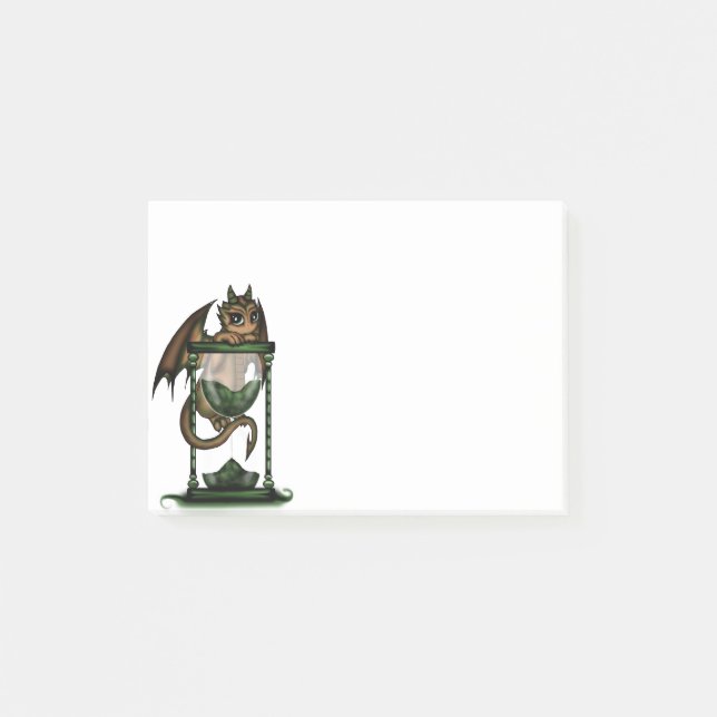 Hourglass Dragon Post-it Notes (Front)