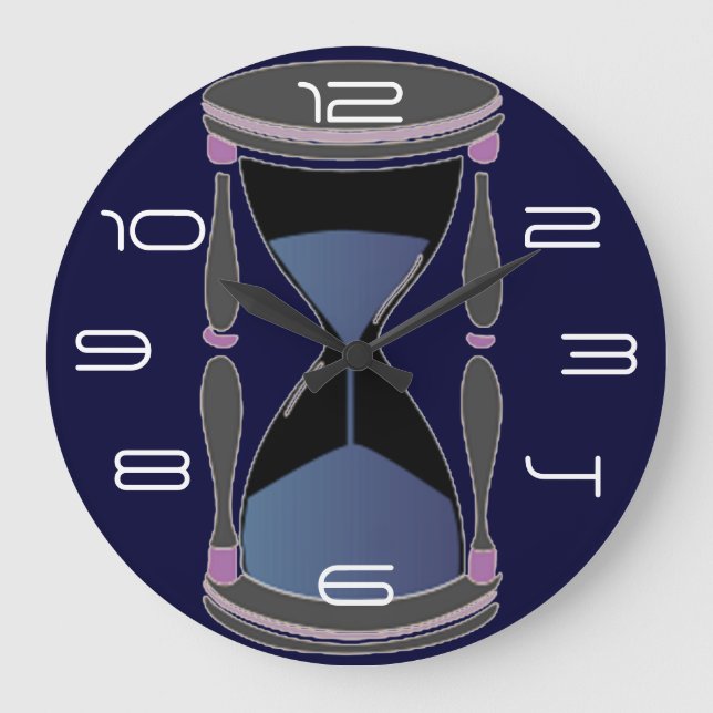 Hourglass Large Clock (Front)