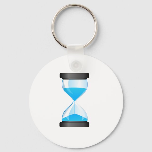 Hourglass Sand Timer Key Ring (Front)