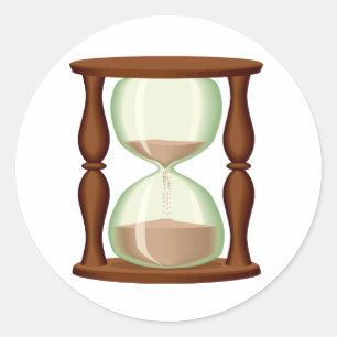 Hourglass Sands Classic Round Sticker
