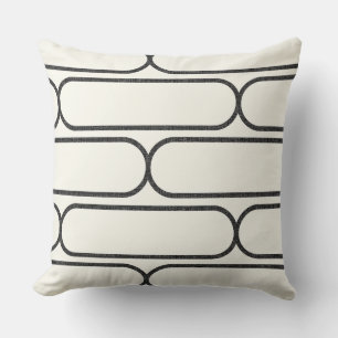 Hourglass Skateboard – Modern Mid-Century Gray/Wht Cushion