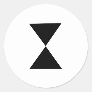 Hourglass sticker