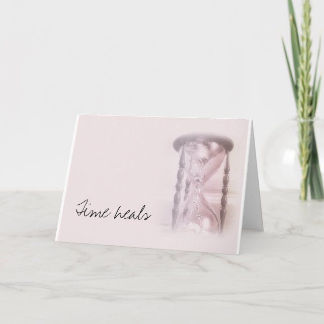 hourglass, Time heals Card (Front)
