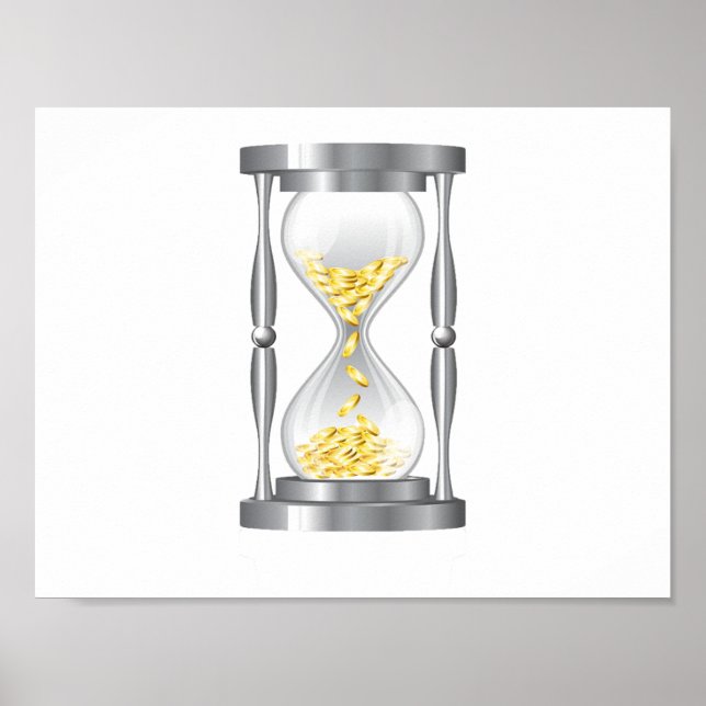 Hourglass With Money Poster (Front)