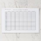 Hourly Weekly Planner Schedule Organisation