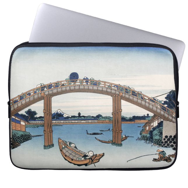 Housai  Mount Fuji seen from below Men's Bridge   Laptop Sleeve (Front)