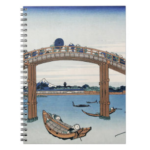 Housai Mount Fuji seen from below Men's Bridge Notebook