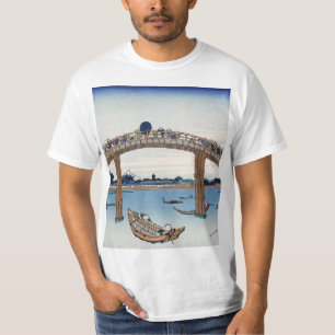 Housai Mount Fuji seen from below Men's Bridge T-Shirt