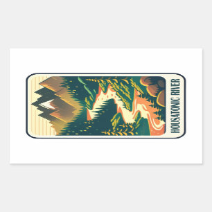 Housatonic River Connecticut Colours Rectangular Sticker
