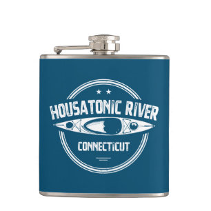 Housatonic River Connecticut Kayaking Hip Flask