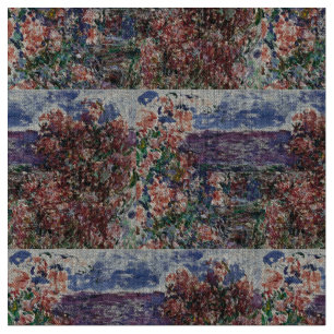 House among the Roses by Claude Monet Fabric
