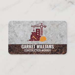 House and Hammer Logo Builder Site Business Card