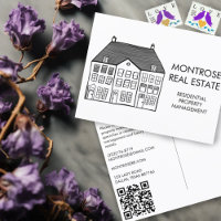 House Art Minimal QR Code Real Estate Marketing 