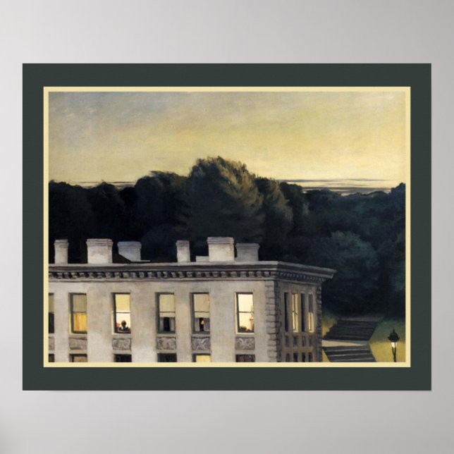 "House at Dusk" 1935 by Edward Hopper Poster (Front)