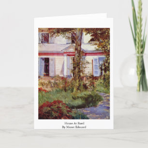 House At Rueil By Manet Edouard Card