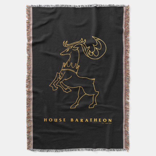 House Baratheon Icon Throw Blanket (Front Vertical)