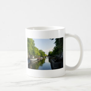 House Boats on Amsterdam Canal Coffee Mug