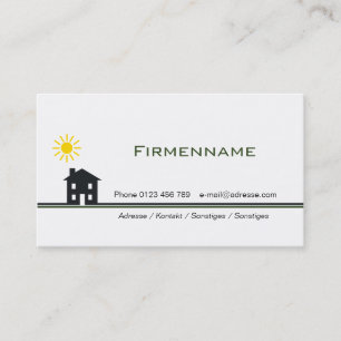 house business card
