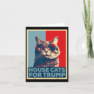 House Cats For Trump 2024  Card