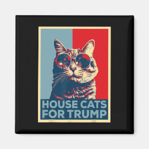 House Cats For Trump 2024 Trump Won Magnet