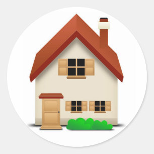 House Classic Round Sticker