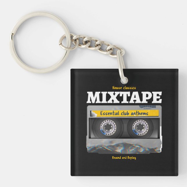 House Classics Mixtape Club Anthems Key Ring (Front)