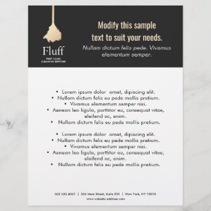 House Cleaner Gold Feather Duster Cleaning Service Flyer