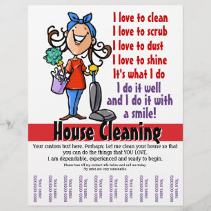 House Cleaner Promotional flyer