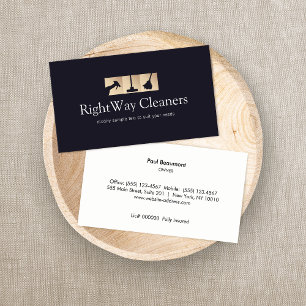 House Cleaner Rose Gold Cleaning Service  Business Card