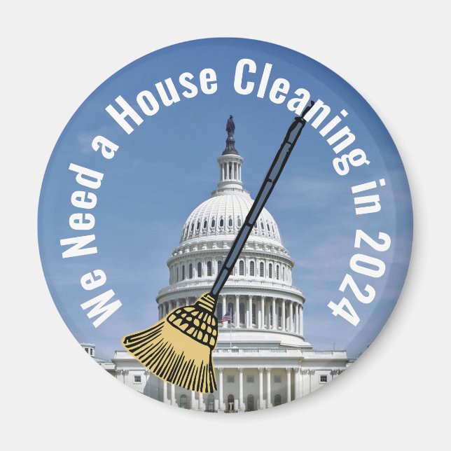 House Cleaning 2024 Election Magnet (Front)