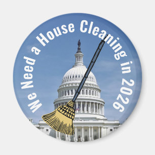 House Cleaning 2026 Election Magnet