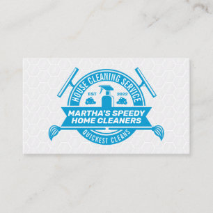House Cleaning Badge   Bathroom Tiles Business Card