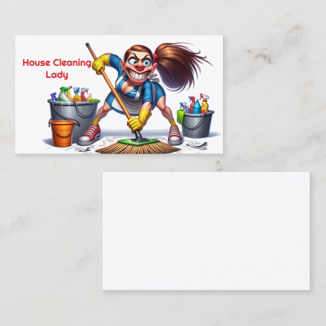 House cleaning business card (Front/Back)