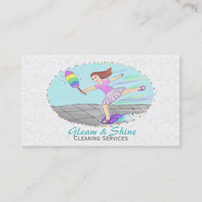 House Cleaning Business Cards (Front)