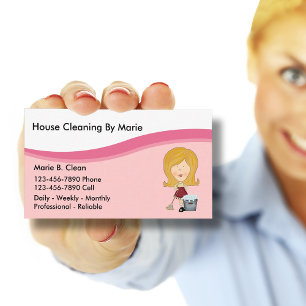House cleaning Business Cards