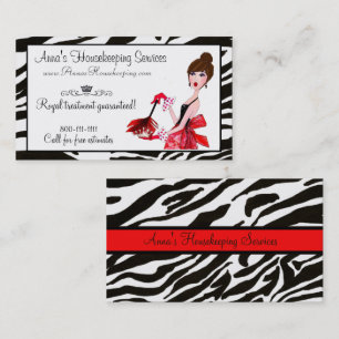 House Cleaning Diva / Dark Hair Diva Business Card