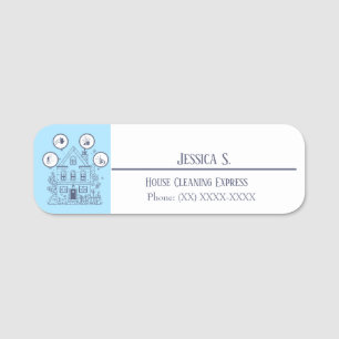 House Cleaning Express Name Tag