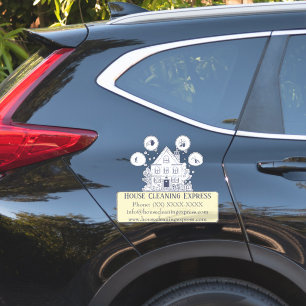 House Cleaning Express Sticker   Custom Business 