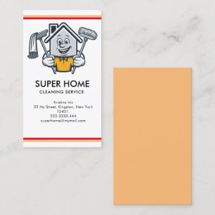 House Cleaning Home Services Business Card