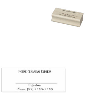 House Cleaning Home Services Charming Rubber Stamp