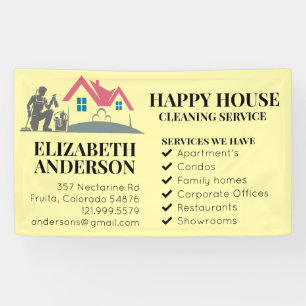 House Cleaning Home Services Custom Charming Banner