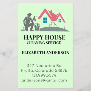 House Cleaning Home Services Custom Charming Flyer