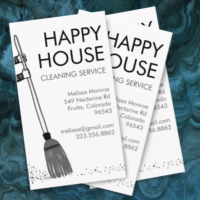 House Cleaning Home Services Janitorial Supplies B Business Card (Creator Uploaded)