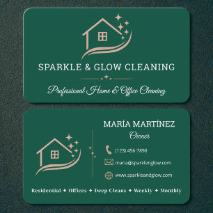 House Cleaning Maid Service Business Card