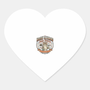 House Cleaning Maid Service Cat House Cleaning Mai Heart Sticker