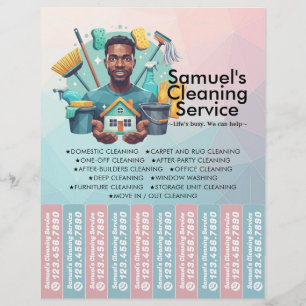 House cleaning Maid Service Flyer Tear Off Strips