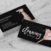 House Cleaning Maid Service Rose Gold Duster