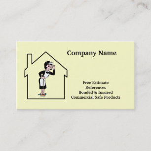House Cleaning & Maid Services Business Card