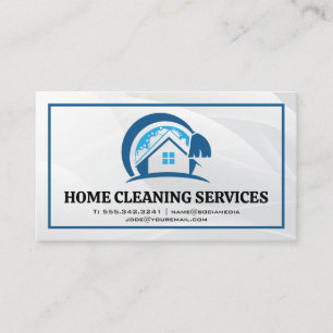 House Cleaning Maid Services Business Card